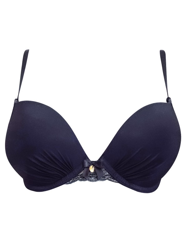 BLACK Naomi Plunge Bra - Size 30 to 36 (A-B-C-D-DD-E)