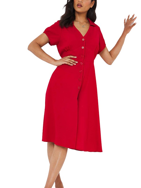 Very Vintage Button Through Shirt Dress