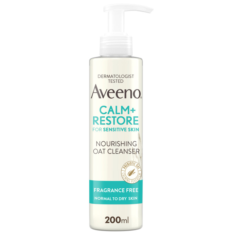 Aveeno Face Calm & Restore Nourishing Oat Face Wash Cleanser 200ml
