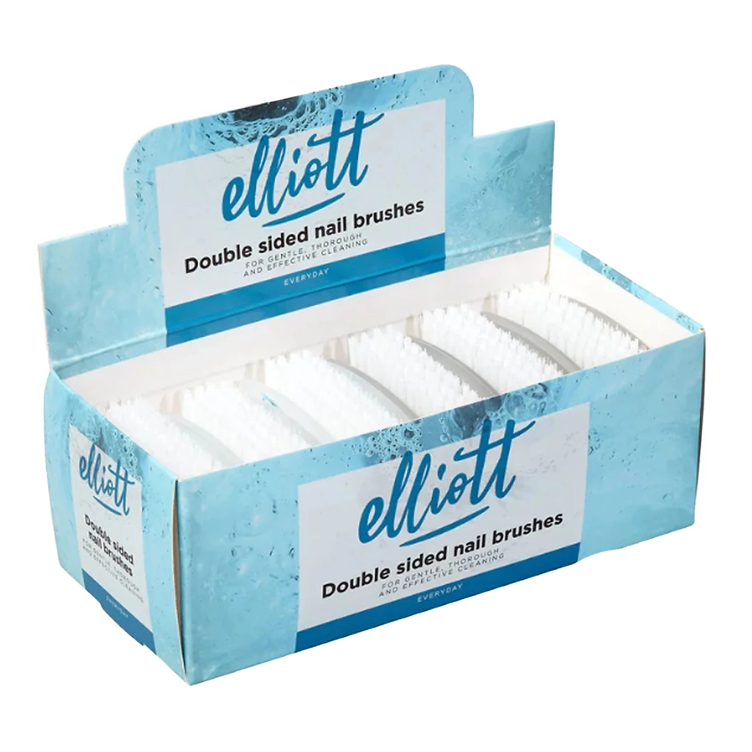 Elliott Plastic Double Sided Nail Brush For Gentle Cleansing