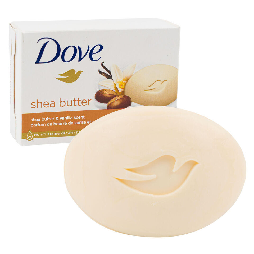 4 DOVE Pampering Beauty Cream Bar with Shea Butter & Warm Vanilla Scent 90g