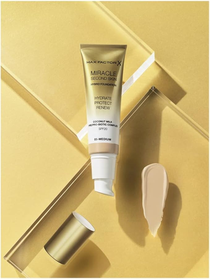 Max Factor Miracle Second Skin Hydrating Foundation 11 Tan Deep