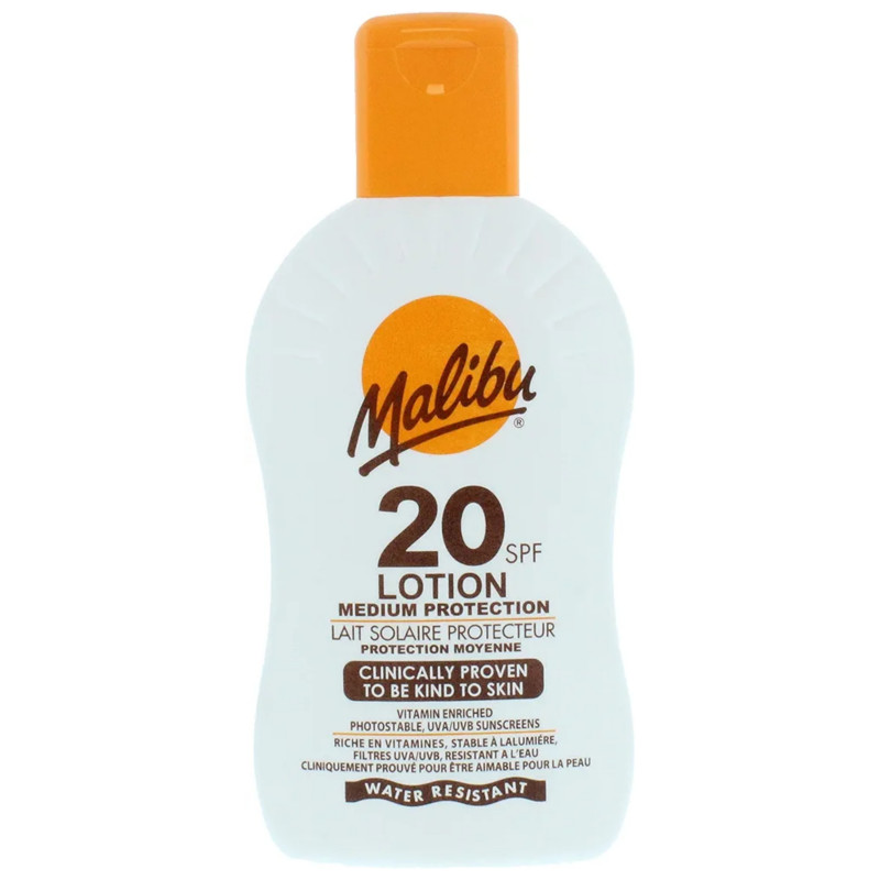 Malibu Medium Protection 20 SPF Sun Lotion 200ml
