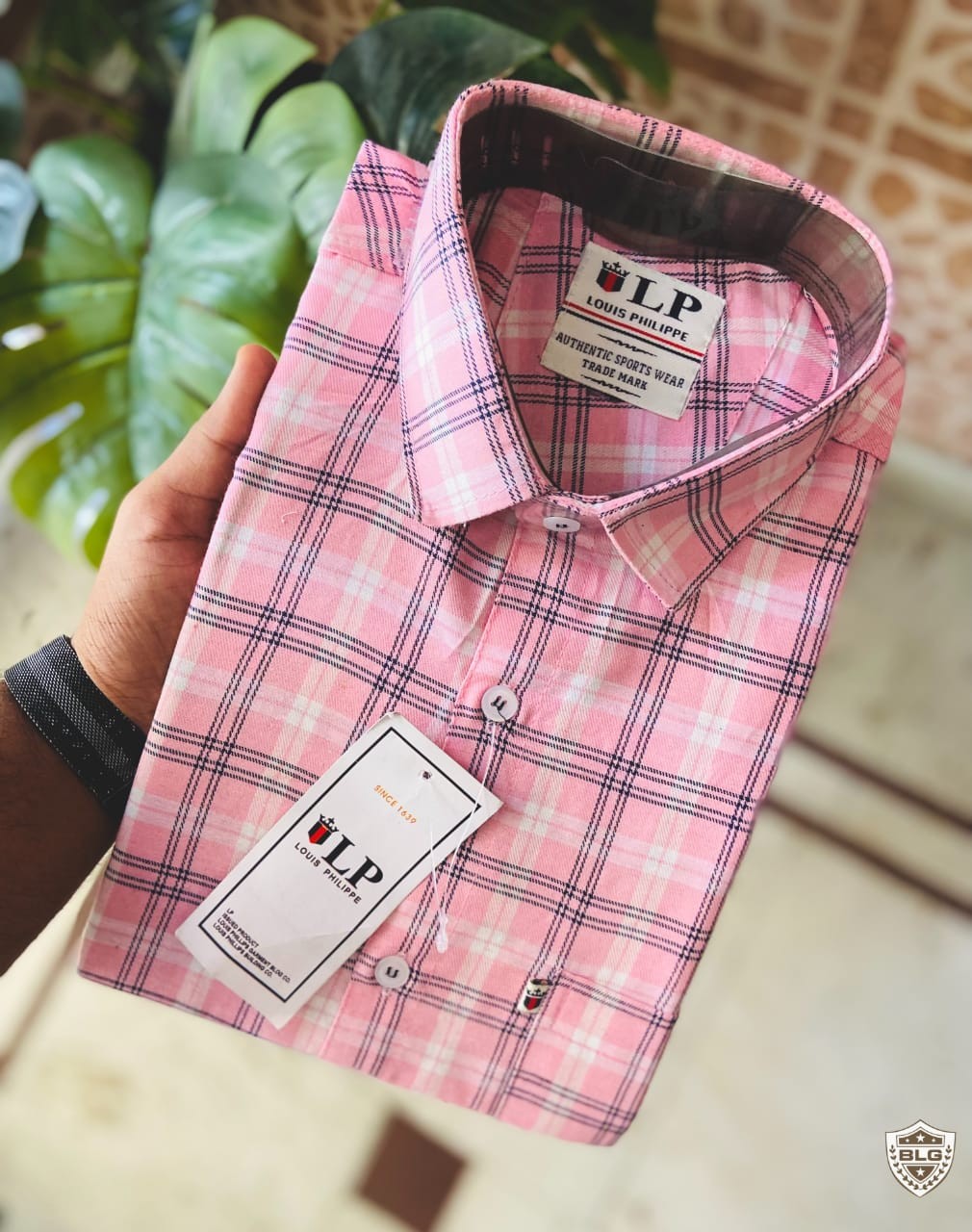 LOUIS PHILIPPE HARD COLLAR CHECK SHIRTS