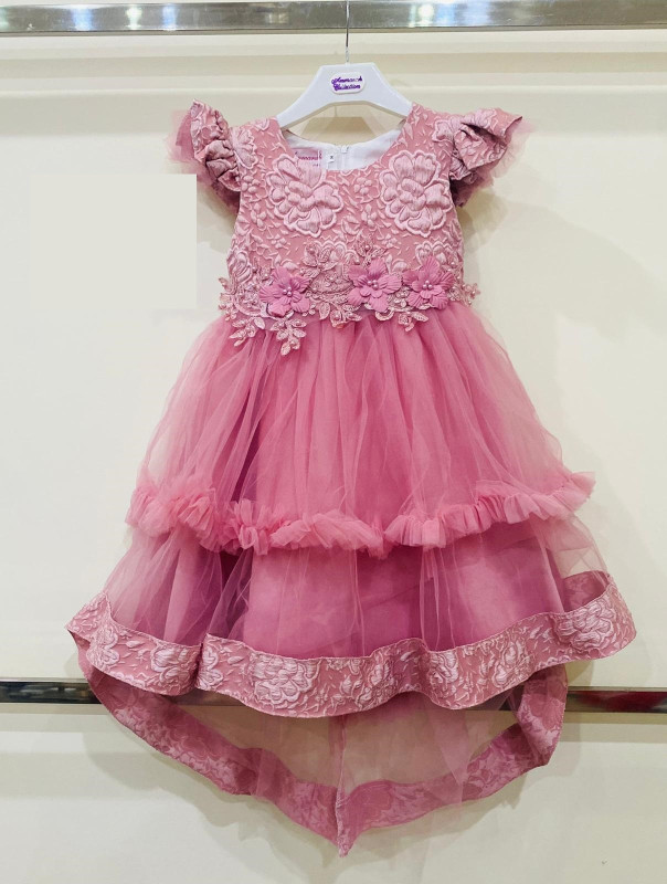 Girls Layered Flower Party Dress (2-12Y)