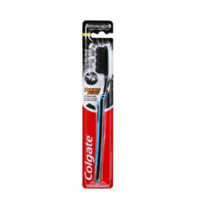 COLGATE TOOTHBRUSH MEDIUM - DOUBLE ACTION CHARCOAL