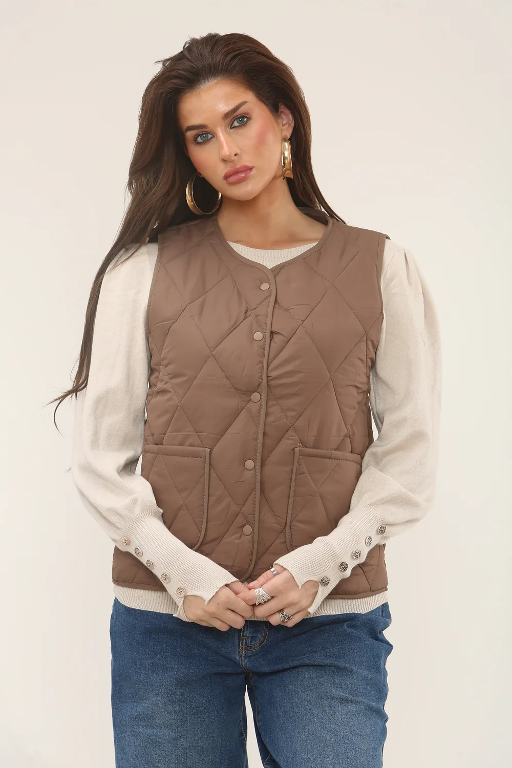 DAIMOND QUILTED WAIST COAT