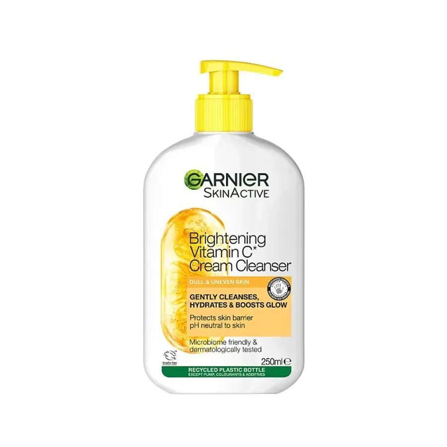 Garnier Skin Active Vitamin C Skincare Brightening Cream Cleanser For Dull & Uneven Skin 250ml