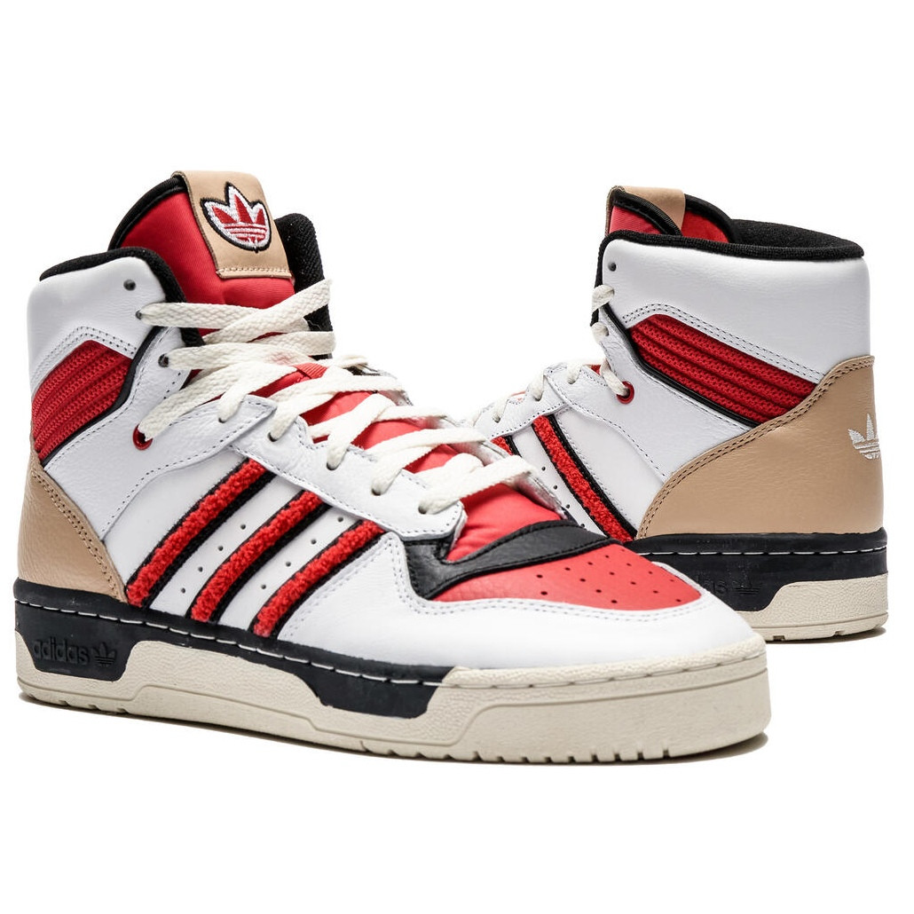 Adult’s Adidas ‘Rivalry Hi’ Trainers White/Red